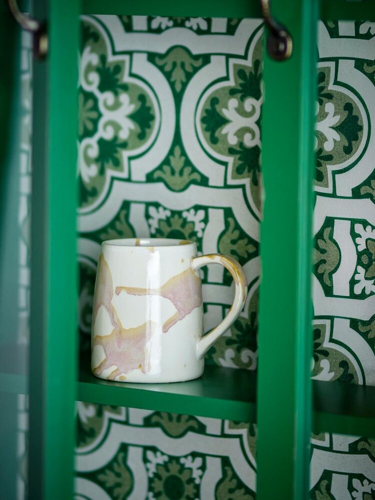 Bloomingville Juego de 4 tazas Winnie rosa/crema Bloomingville Juego de 4 tazas Winnie rosa/crema