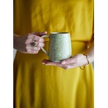 Bloomingville Winnie mugs green/beige set of 4 pieces