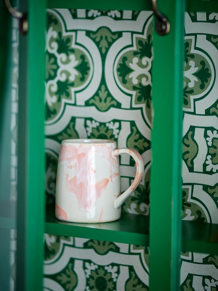 Bloomingville Winnie mugs pink set of 4 pieces