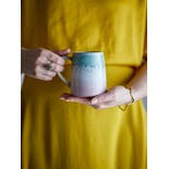 Bloomingville Juego de 4 tazas Winnie rosa/verde