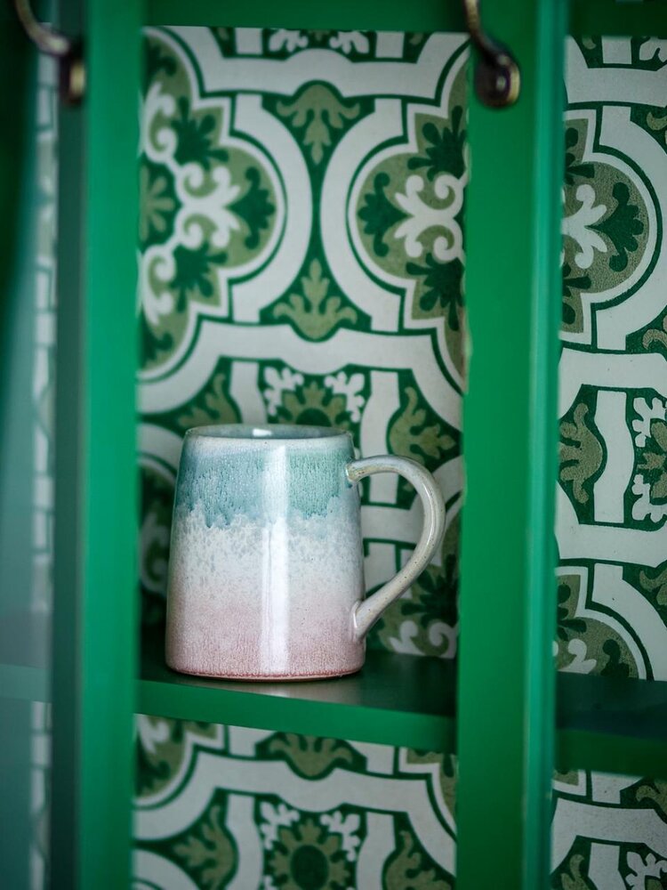 Bloomingville Winnie mugs pink/green set of 4