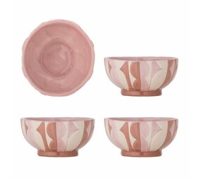 Bloomingville Saul skålar rosa set med 4 delar