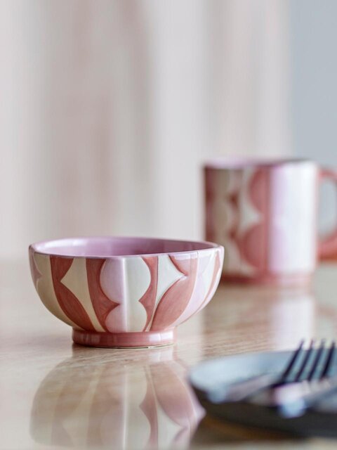 Bloomingville Saul bowls pink set of 4 pieces Bloomingville Saul bowls pink set of 4 pieces