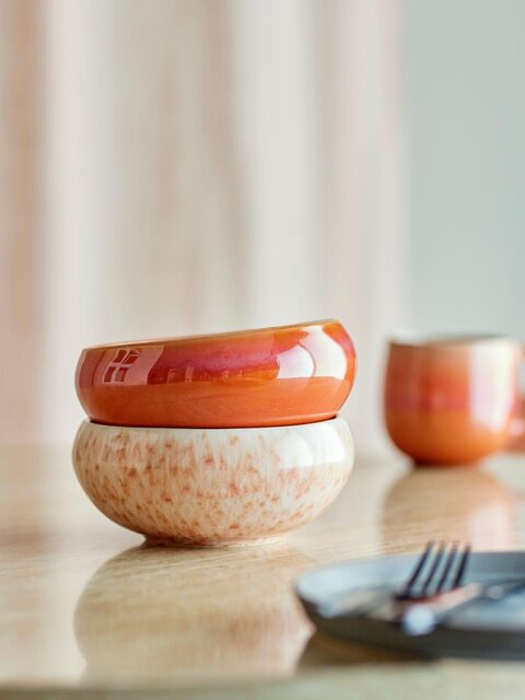 Bloomingville Roselyn bowls pink set of 4 pieces