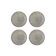 Bloomingville Katrina plates gray set of 4 pieces