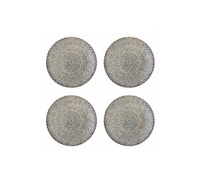 Bloomingville Katrina Teller, graues 4er-Set