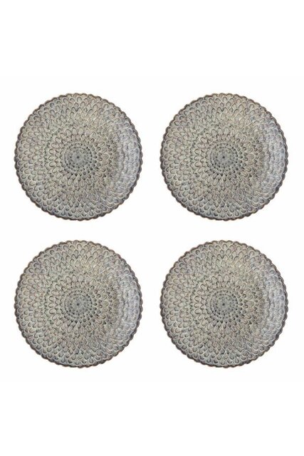 Bloomingville Katrina borden grijs set van 4 stuks