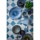 Bloomingville Katrina plates gray set of 4 pieces