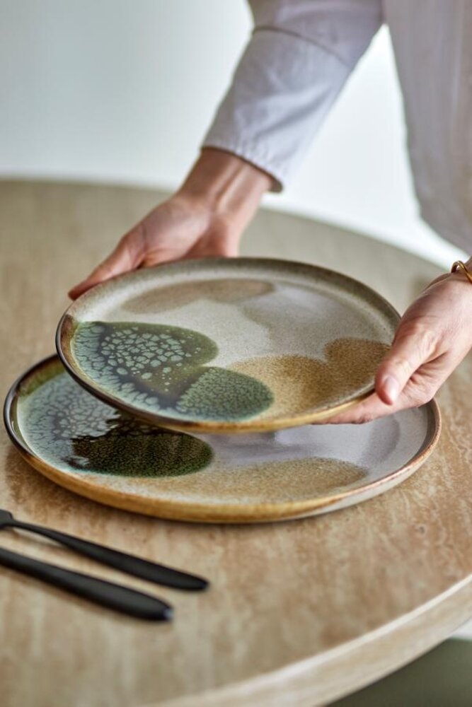 Bloomingville Jules ontbijt servies groen set van 12 stuks