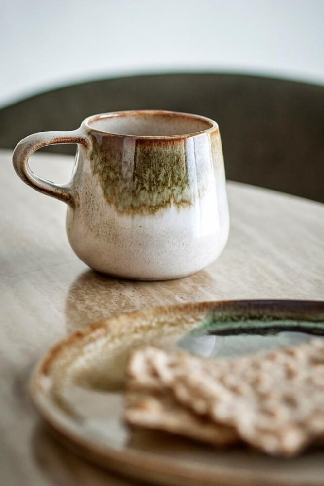 Bloomingville Jules ontbijt servies groen set van 12 stuks