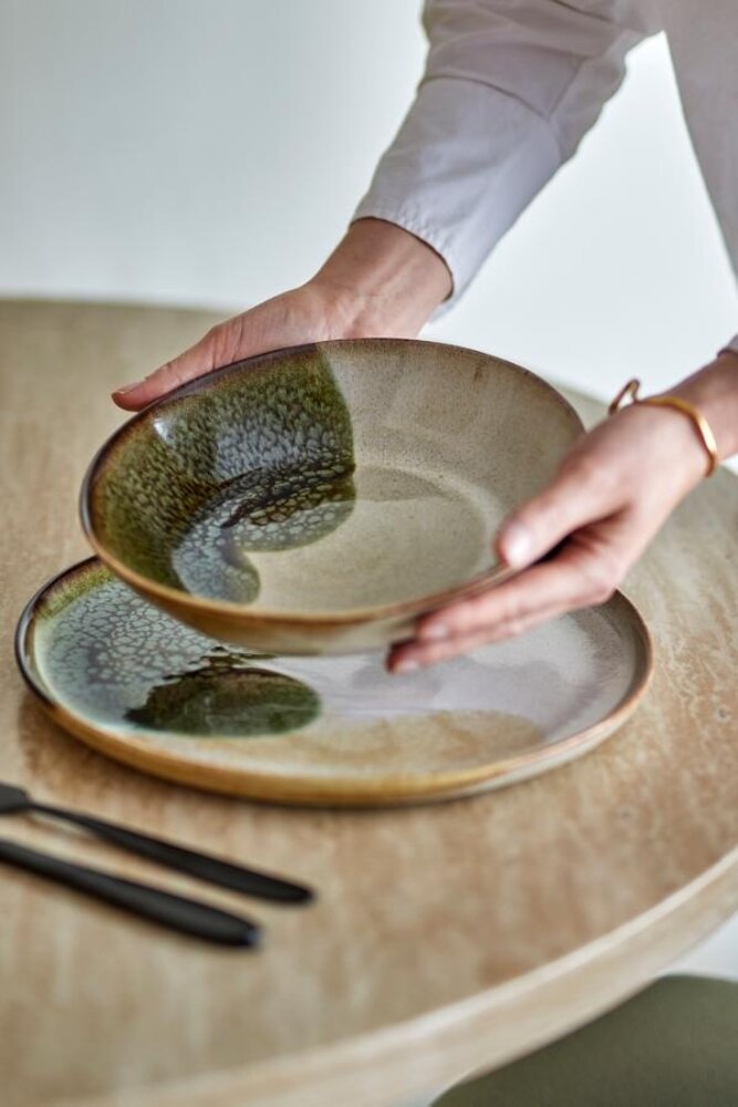 Bloomingville Jules servies groen set van 12 stuks