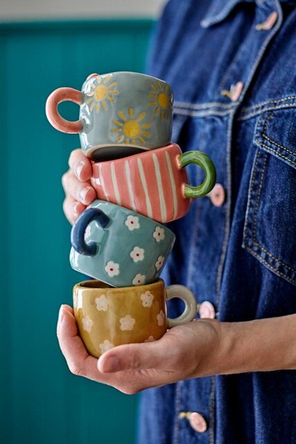 Bloomingville Nini mokken bruin set van 6 stuks