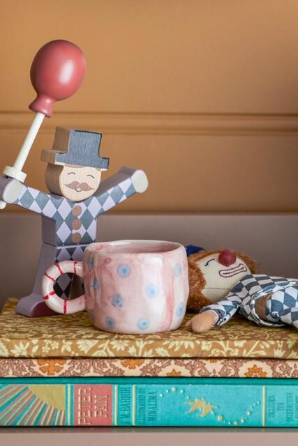 Bloomingville Nini-Tassen, rosa/blau, 6er-Set