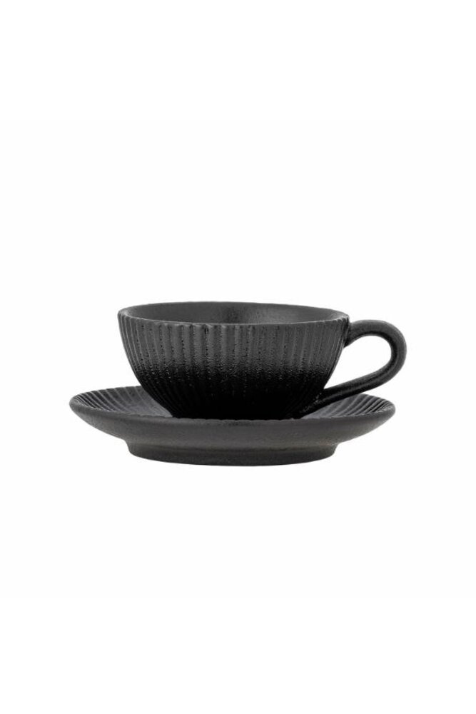 Bloomingville Neri cup and saucer set of 4 pieces