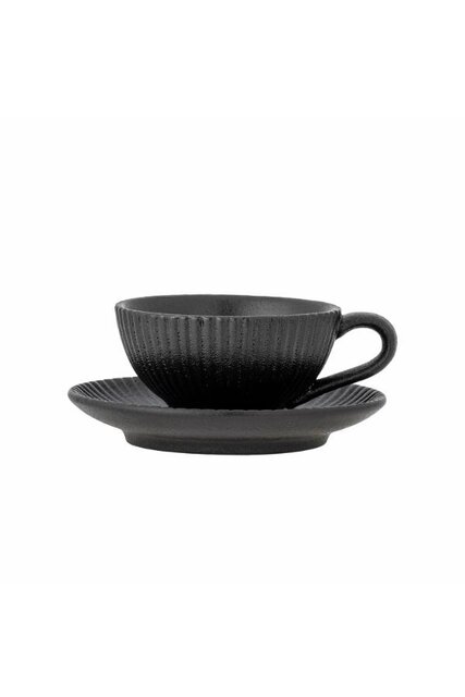 Bloomingville Neri cup and saucer set of 4 pieces