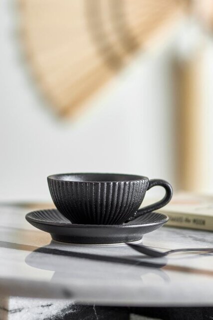 Bloomingville Ensemble de 4 tasses et soucoupes Neri