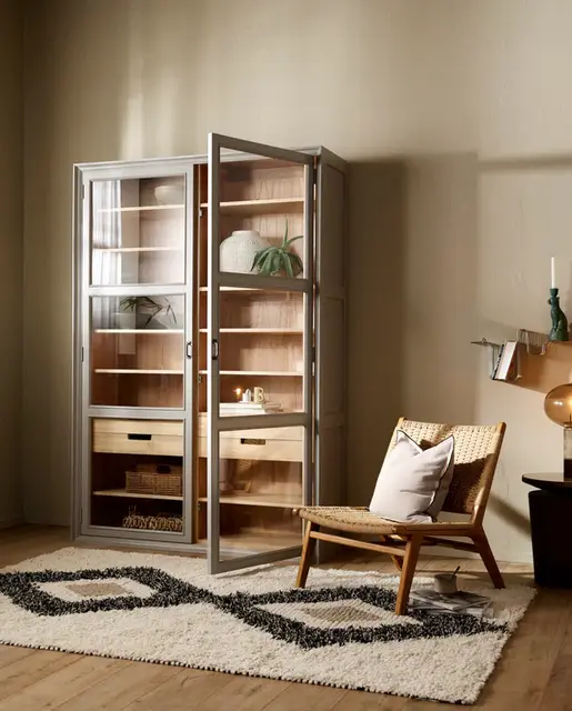 Nordal Armoire Viva 2 portes grise