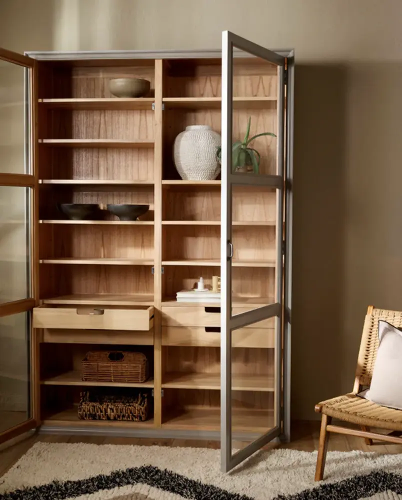 Nordal Viva cabinet 2 doors gray