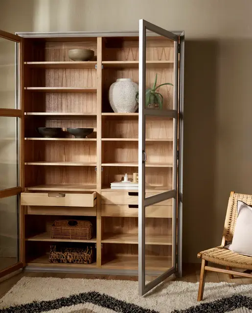 Nordal Viva cabinet 2 doors gray