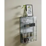 Nordal Armario de pared Ada M plata antigua