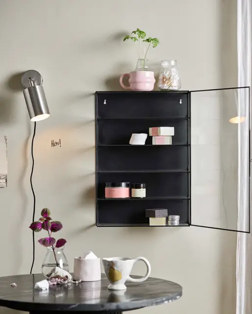 Nordal Ada Wandschrank M schwarz