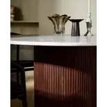 Nordal Mesa de comedor Erie marrón