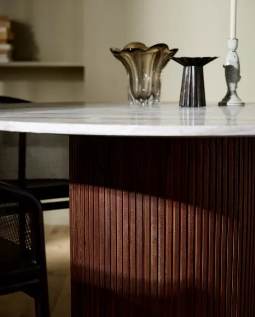 Nordal Erie dining table brown