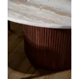 Nordal Mesa de comedor Erie marrón