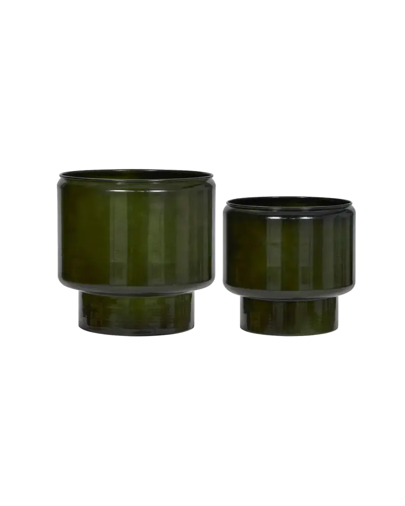 House Doctor Pile plantenbakken groen set van 2 stuks