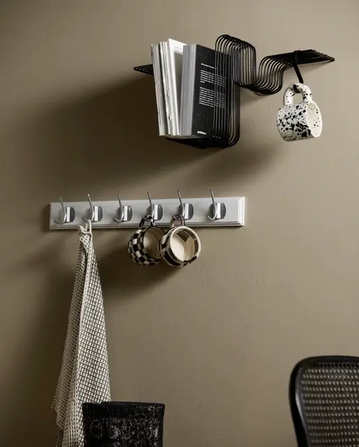 Nordal Estante de pared Brava negro