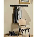 Nordal Edgy coat rack with 8 hooks black