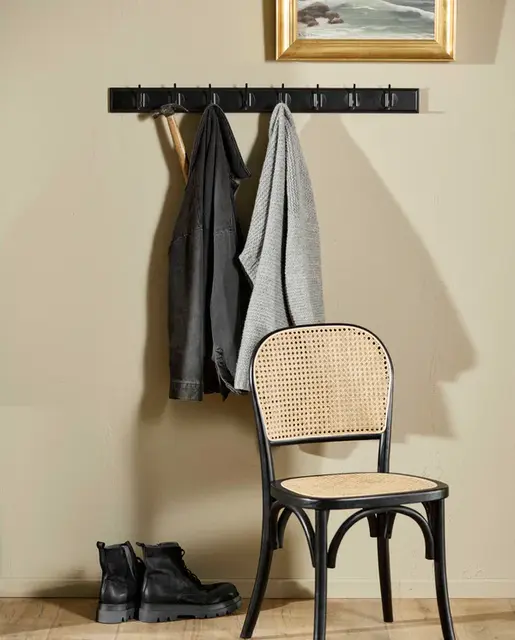 Nordal Edgy kapstok met 8 haken zwart