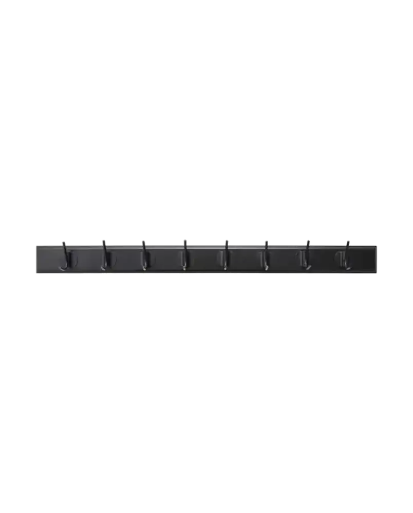 Nordal Edgy coat rack with 8 hooks black