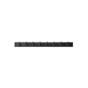 Nordal Edgy coat rack with 8 hooks black