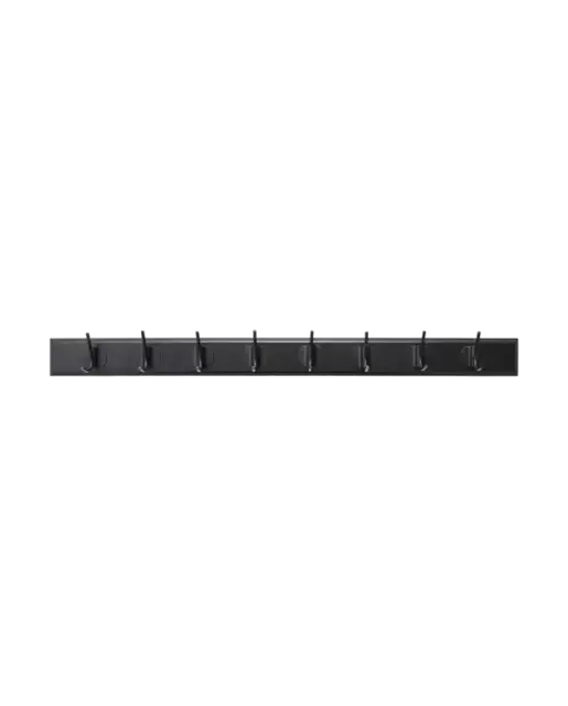 Nordal Edgy coat rack with 8 hooks black