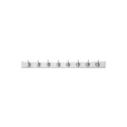 Nordal Edgy coat rack with 8 hooks white
