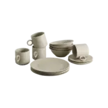 Nordal Kornet brunsjsett beige sett med 16 deler