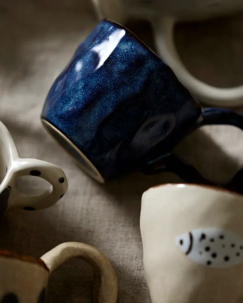 Nordal Atelier Forma Fava mug set of 6