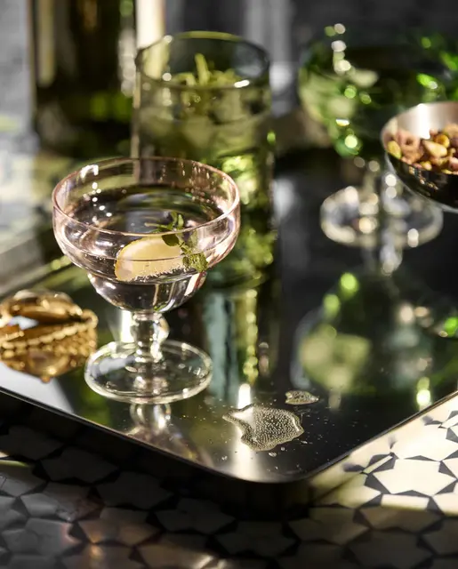 Nordal Crocus Glas, rosa, 6-teiliges Set