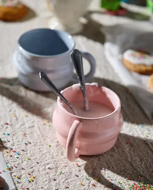 Nordal Juego de 4 tazas Ysia rosas