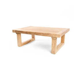 Bazar Bizar Salontafel van gerecycled teakhout - naturel Bazar Bizar Salontafel van gerecycled teakhout - naturel