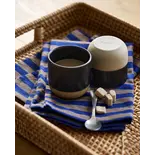 Nordal Tasses à motifs granuleux, taille S, bleu foncé, lot de 6.