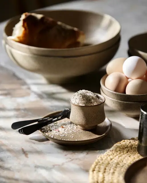 Nordal Inez espressokopper sandfarget sett med 8 deler