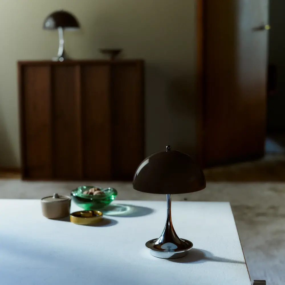 Louis Poulsen Panthella 160 portable table lamp original opal brown Louis Poulsen Panthella 160 portable table lamp original opal brown