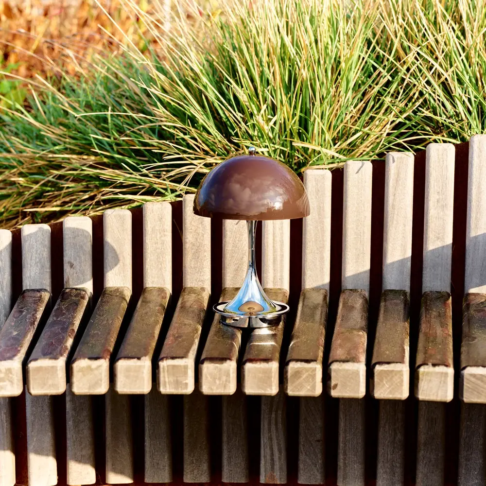 Louis Poulsen Panthella 160 portable tafellamp original opal brown Louis Poulsen Panthella 160 portable tafellamp original opal brown