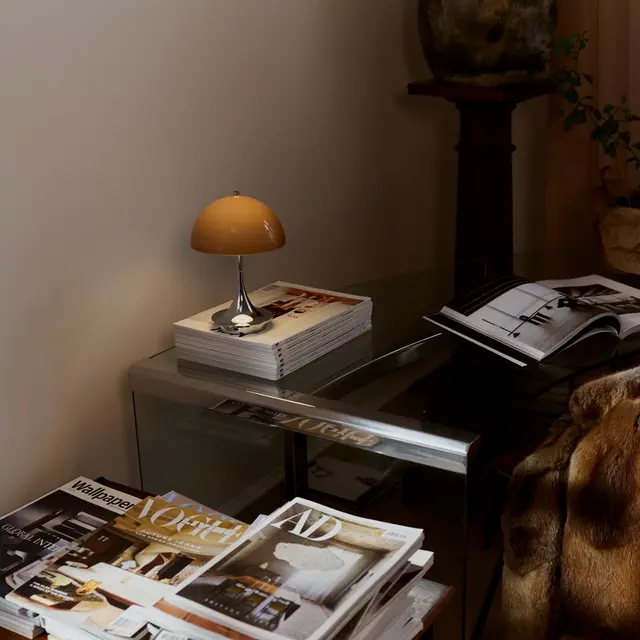 Louis Poulsen Panthella 160 portable table lamp original opal brown Louis Poulsen Panthella 160 portable table lamp original opal brown