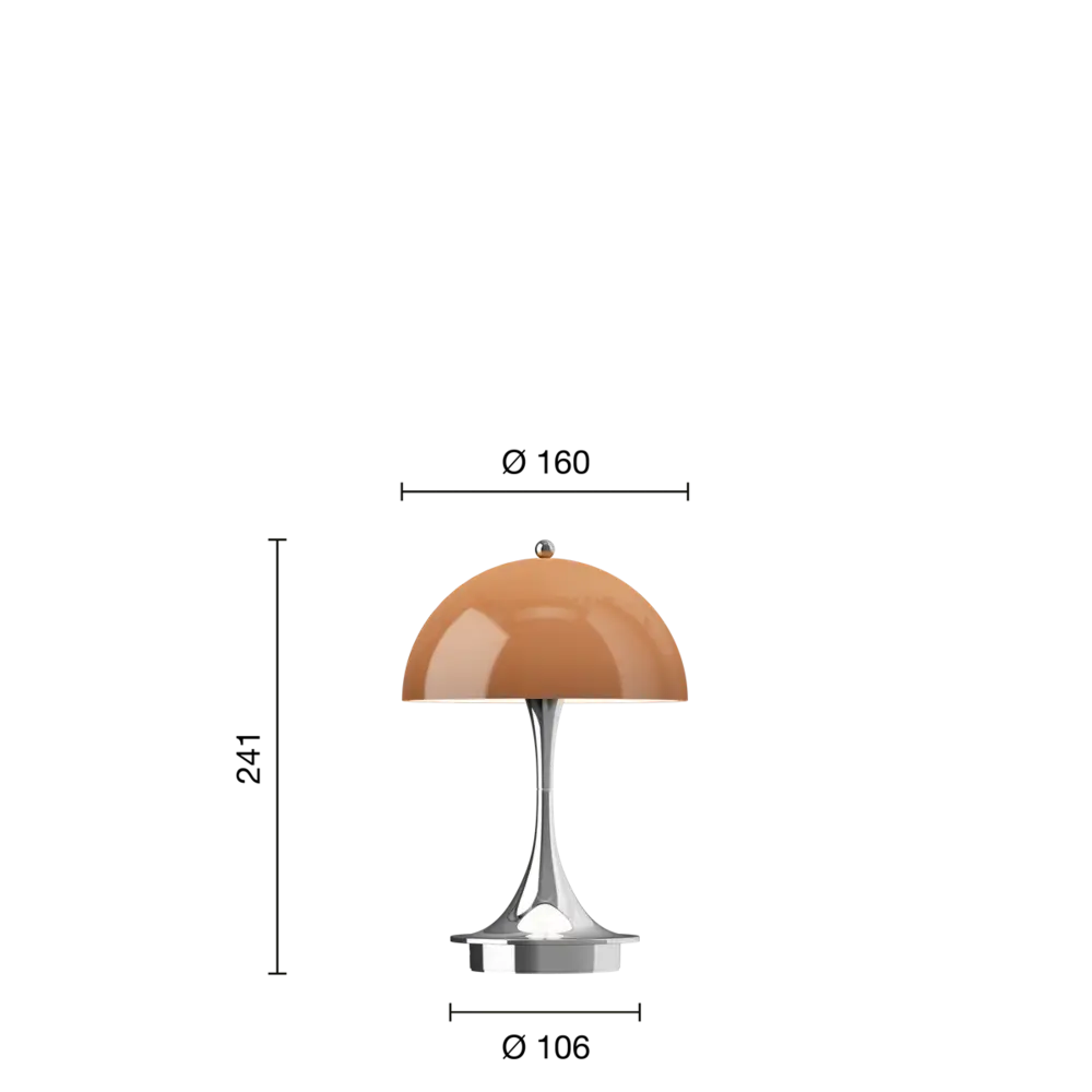 Louis Poulsen Panthella 160 portable table lamp original opal brown Louis Poulsen Panthella 160 portable table lamp original opal brown
