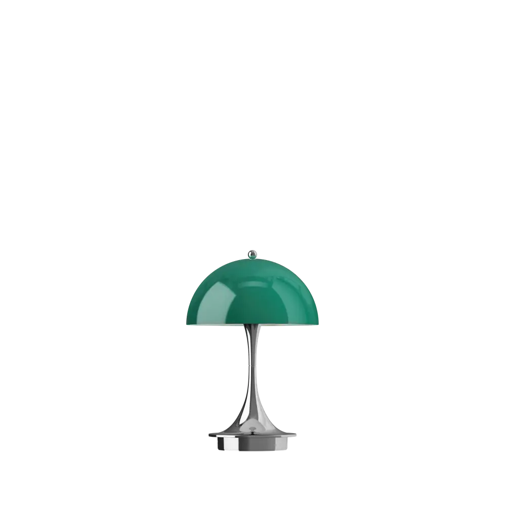 Louis Poulsen Lampe de table portable Panthella 160 vert opale original Louis Poulsen Lampe de table portable Panthella 160 vert opale original