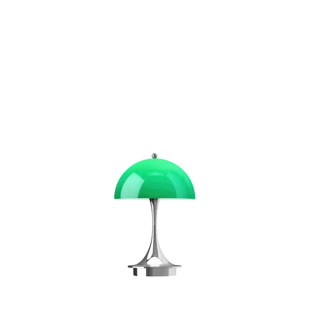 Louis Poulsen Lampada da tavolo portatile Panthella 160 originale verde opalino Louis Poulsen Lampada da tavolo portatile Panthella 160 originale verde opalino