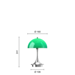 Louis Poulsen Panthella 160 bærbar bordlampe original opalgrøn Louis Poulsen Panthella 160 bærbar bordlampe original opalgrøn